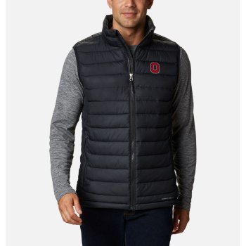 Columbia Collegiate Powder Lite - Ohio State, Chaleco Negros Para Hombre | 038946-CTJ